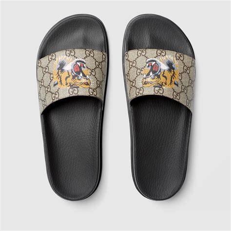 gucci tiger flip flops replica|are Gucci slides genuine.